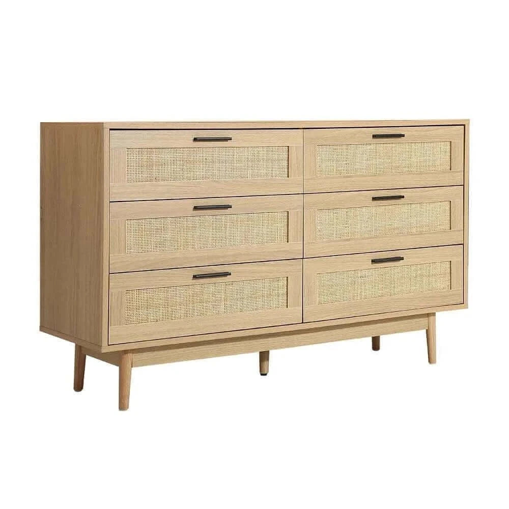 chest of drawers rattan