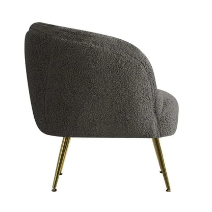 Artiss Armchairs Sherpa Boucle For Living Room - Charcoal