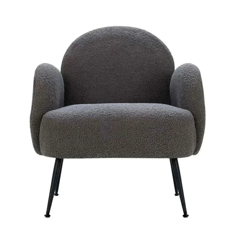 Artiss Hanes Modern Boucle Armchair - Charcoal