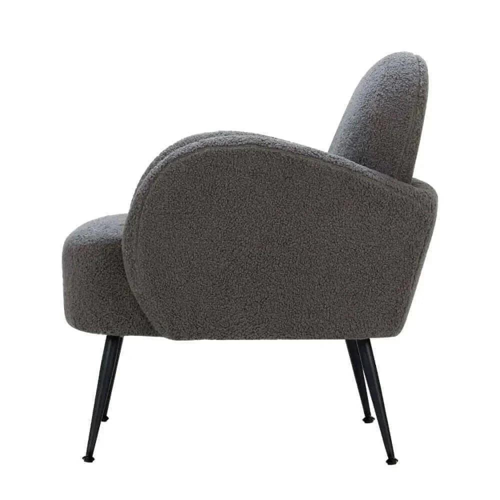 modern boucle chair