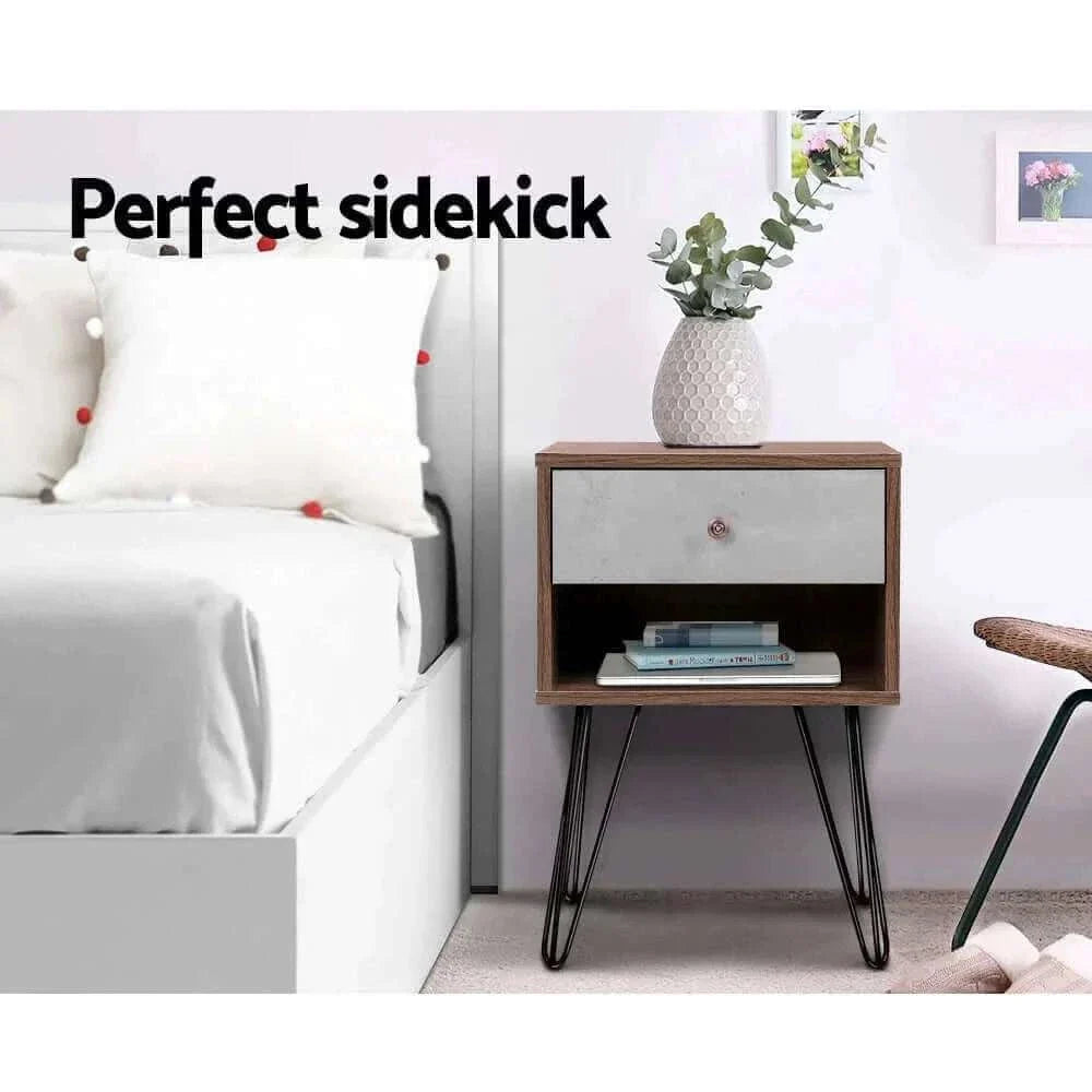 hair pin leg Bedside table