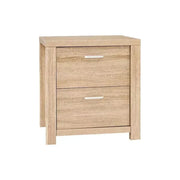 MAXI Pine Nightstand With 2 Drawers Cabinet