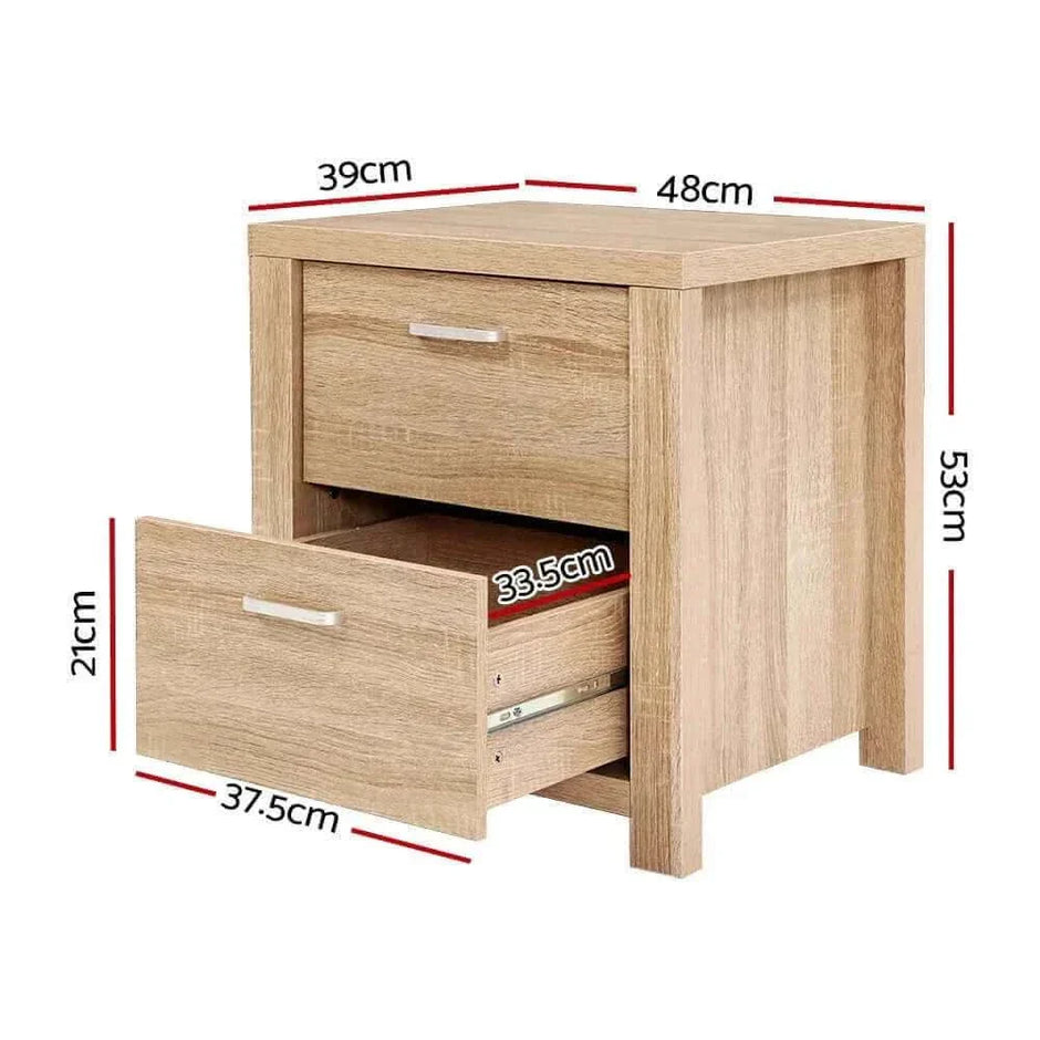 nightstand with pull out tray