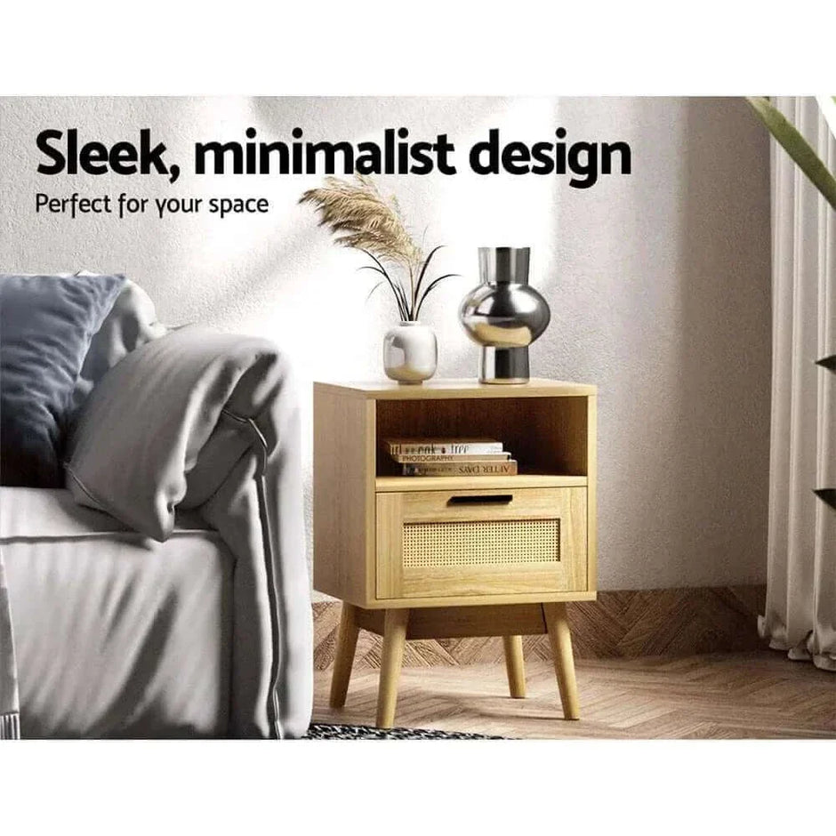 nightstand with shelve