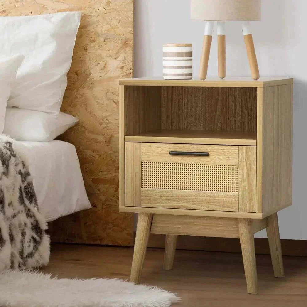 nightstand with shelve