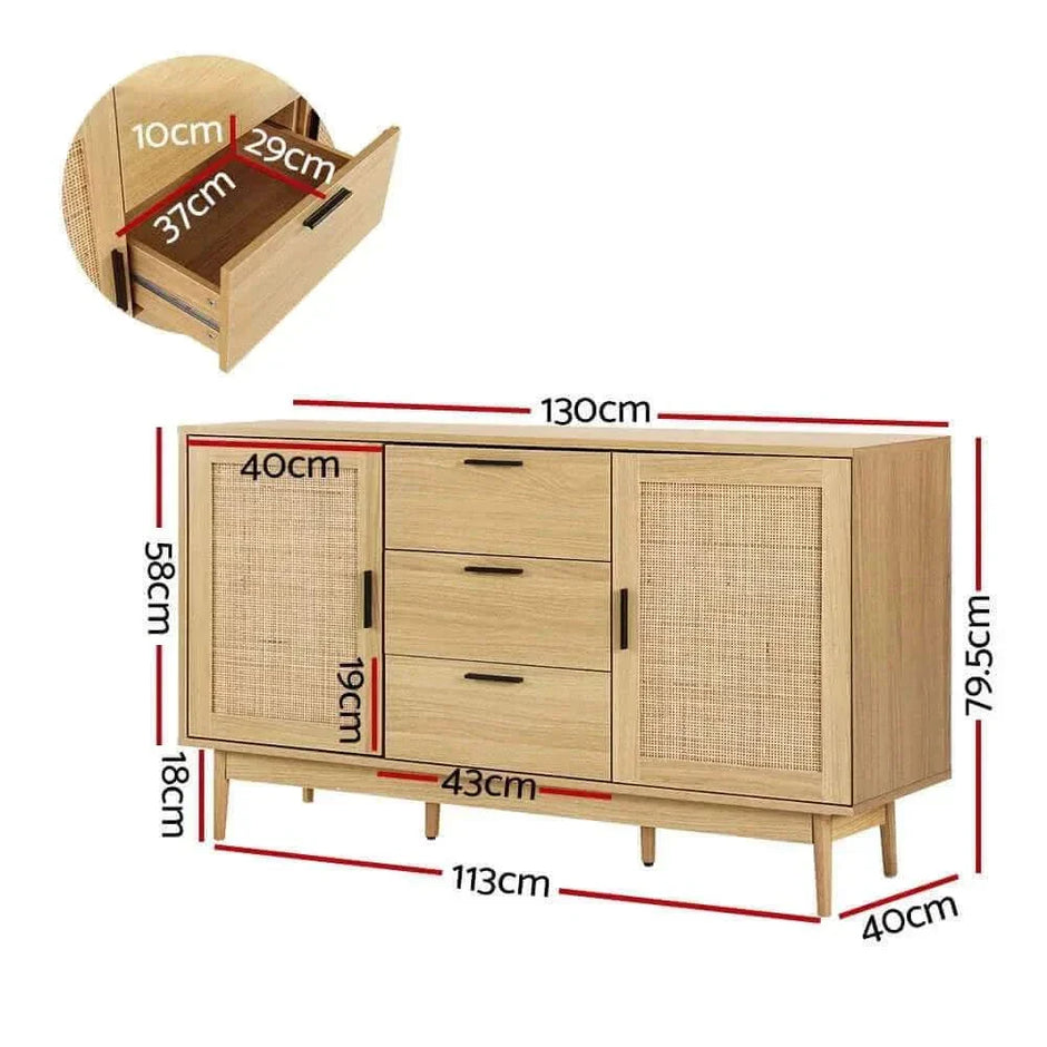 rattan sideboard buffet