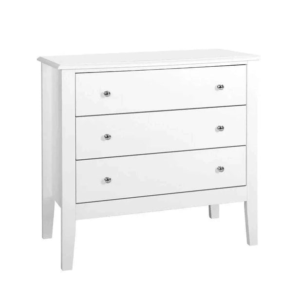 3 Chest of drawer white