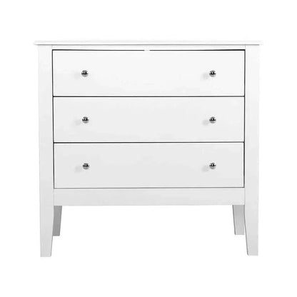 Artiss 3 Chest of Drawers - BRITTANY White