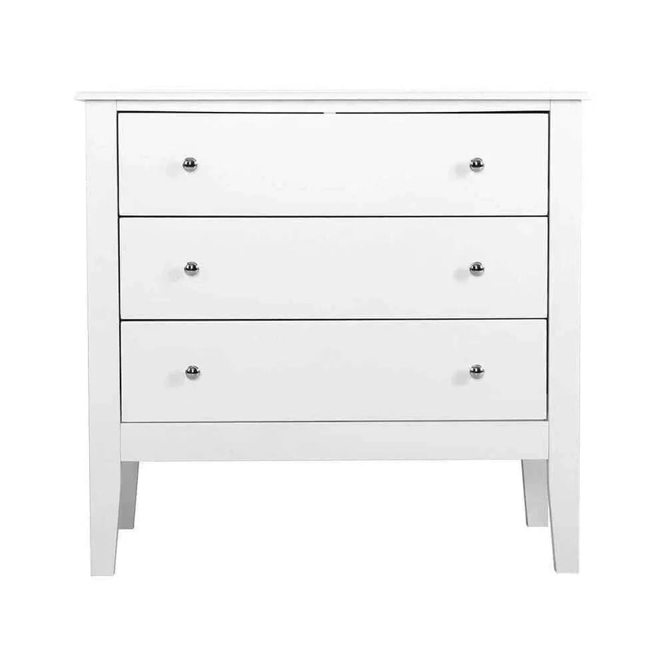 3 Chest of drawer white