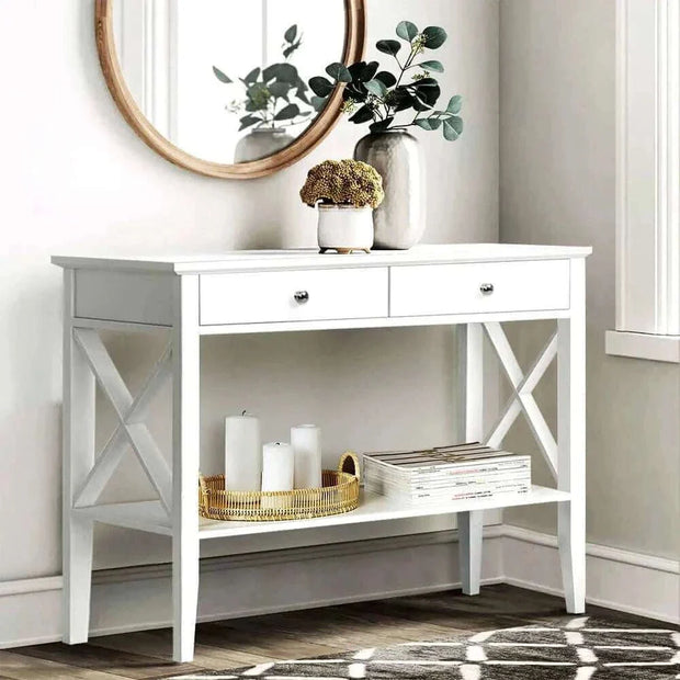 console table with 2 drawers