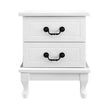 white drawer bedside nightstand