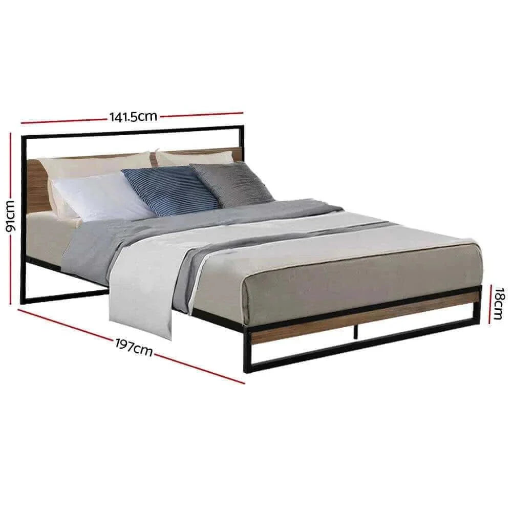 small double metal bedframe