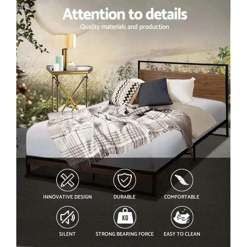 Artiss King Single Size Metal Bed Frame