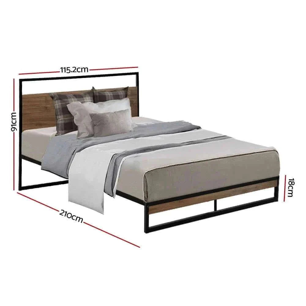 king size metal bed frame