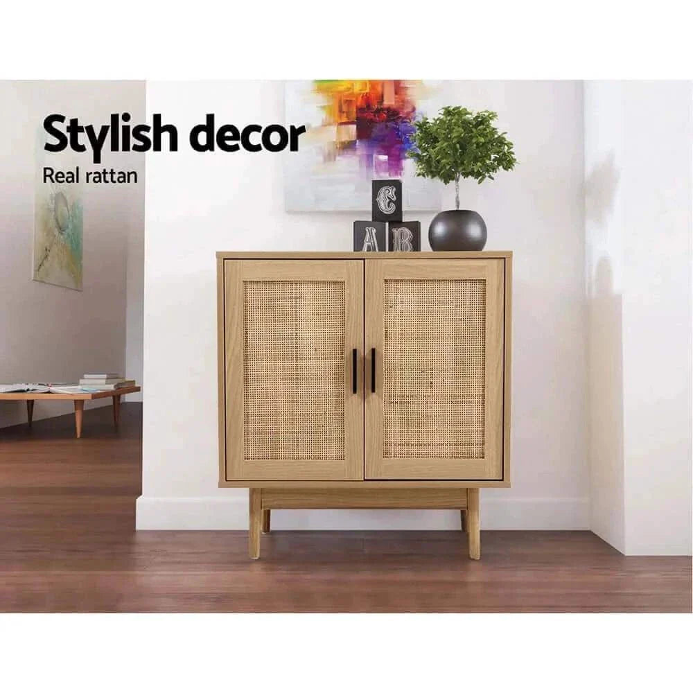 Rattan storage buffet