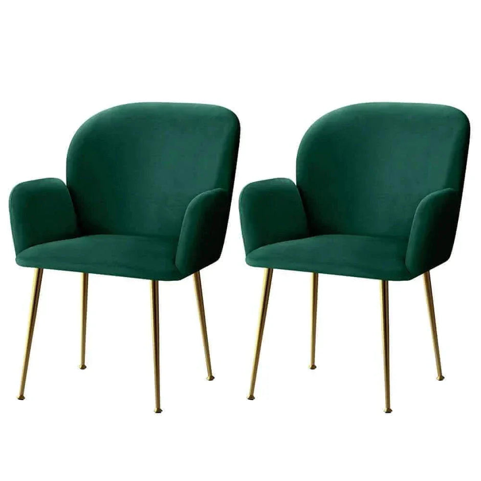 green dining chairs set of 2 