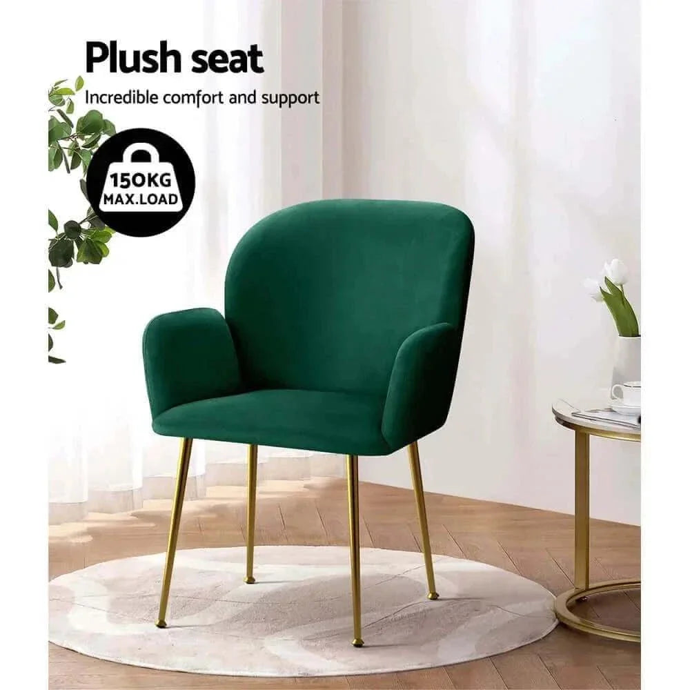 green dining chairs set of 2 