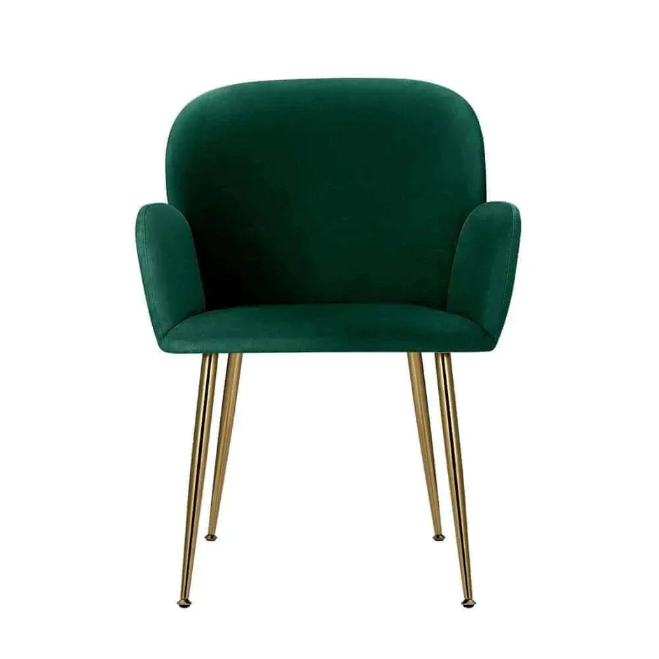 green dining chairs set of 2 