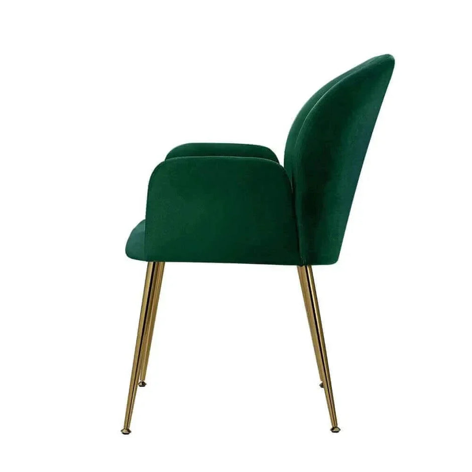 green dining chairs set of 2 