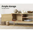 rattan media console