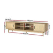 rattan media console