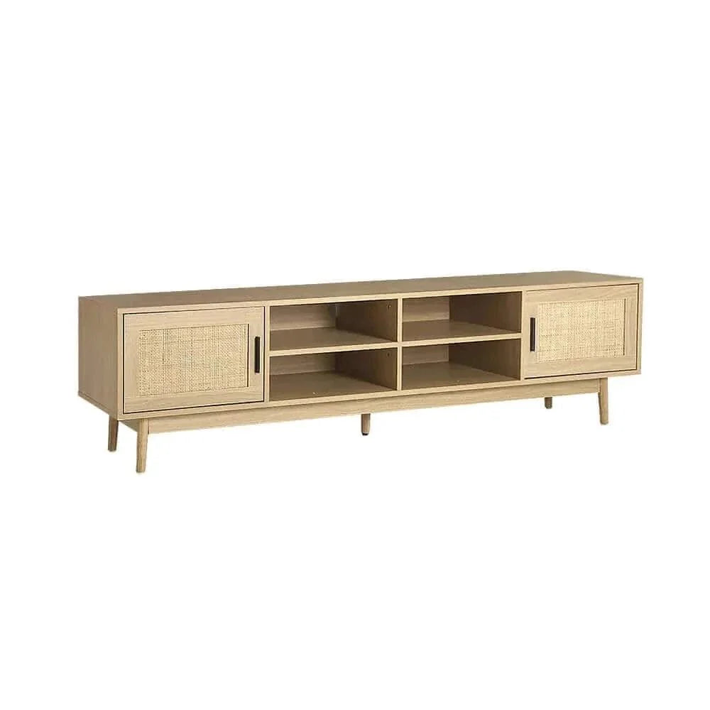 rattan media console-Upinteriors