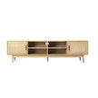 rattan media console