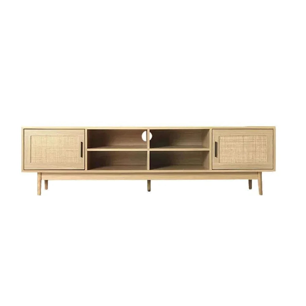 rattan media console