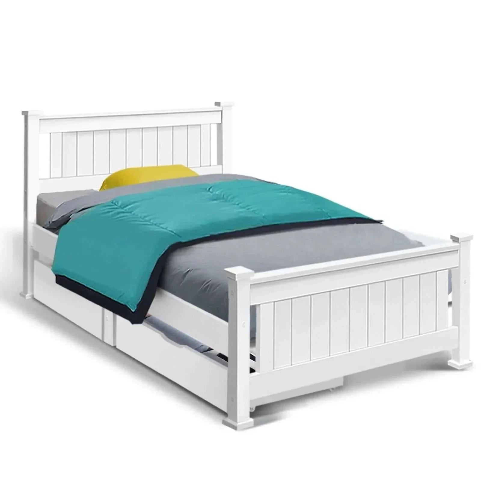 single bed frame with storage