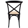 set of 2 black dining chairs