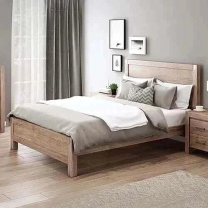 Bed Frame Double Size in Australia Solid Wood Veneered Acacia