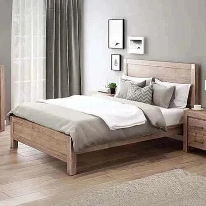 Bed Frame King Single Size in Solid Wood Veneered Acacia Bedroom Timbe