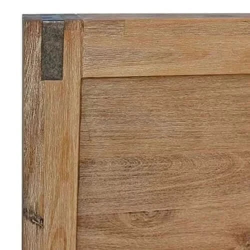 Bed Frame Queen Size in Solid Wood Veneered Acacia Bedroom Timber Slat