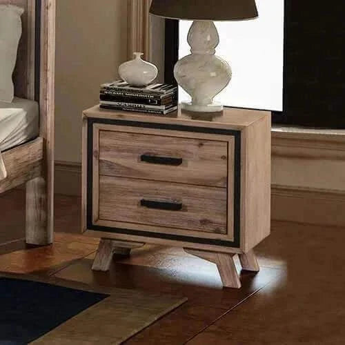 Bedside Table 2 drawer Night Stand