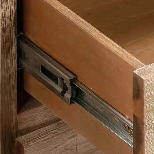 Bedside Table 2 drawers Night Stand in Solid Wood 