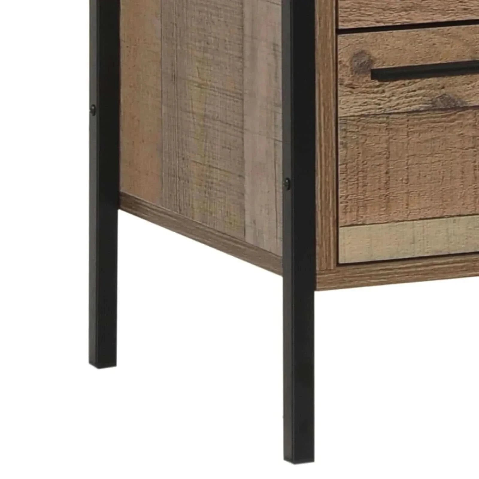 Bedside Table 2 drawers Night Stand Particle Board Construction in Oak