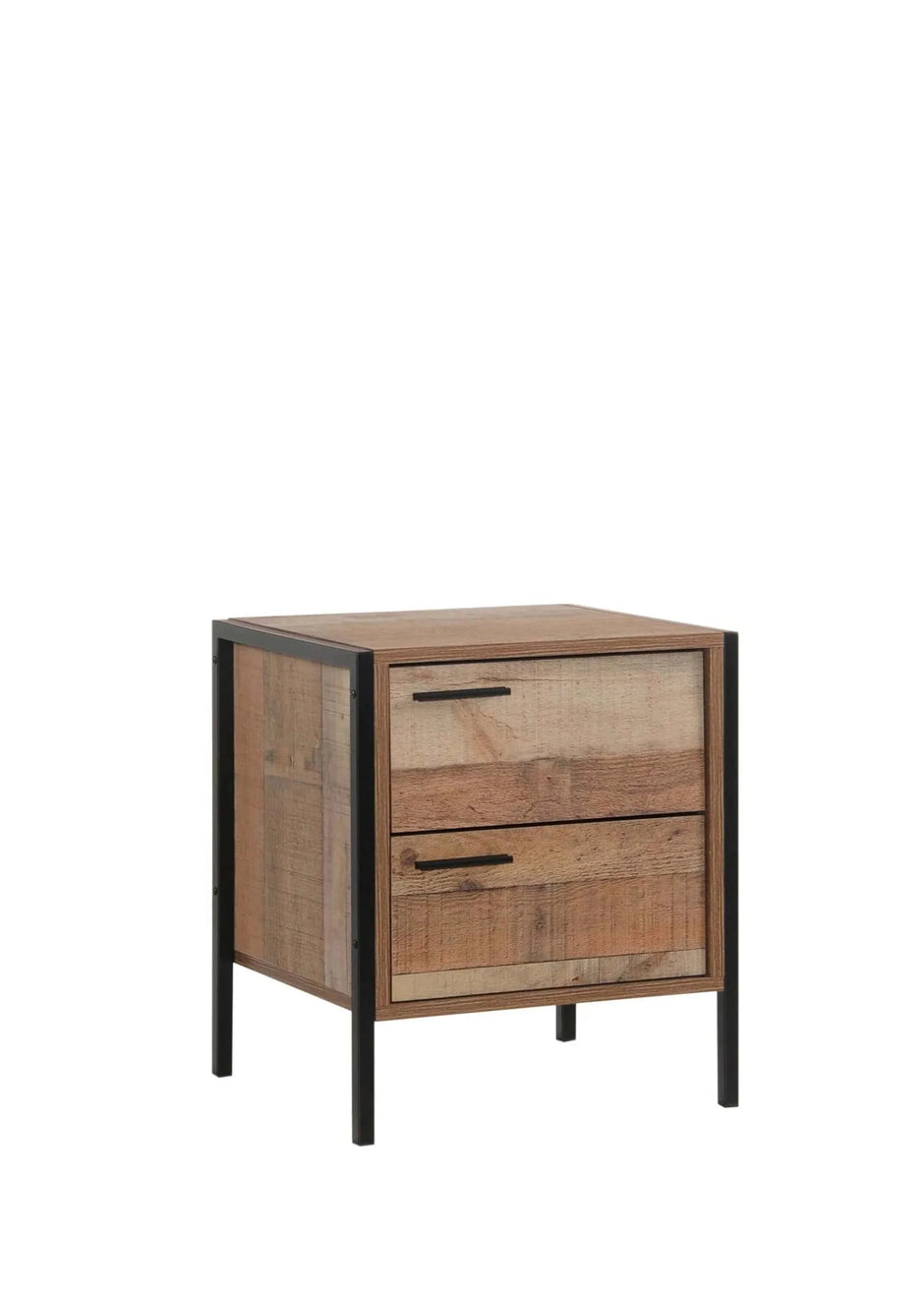 two drawer nightstand