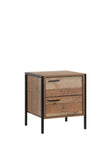 two drawer nightstand