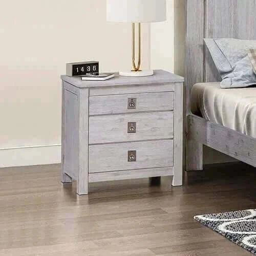 Bedside Table 3 drawer Night Stand 