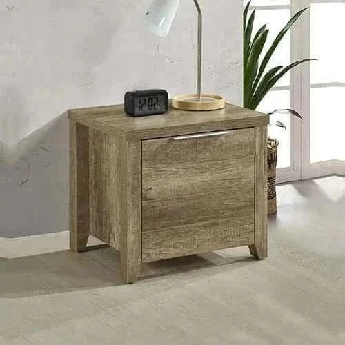 Bedside Table 2 drawers Nightstand in Oak
