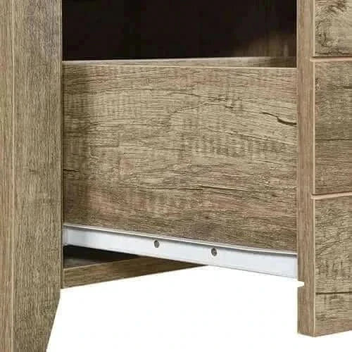 Bedside Table 2 drawers Nightstand in Oak