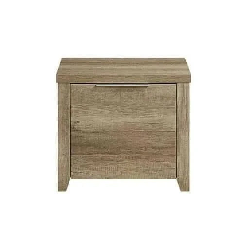 Bedside Table 2 drawers Nightstand in Oak