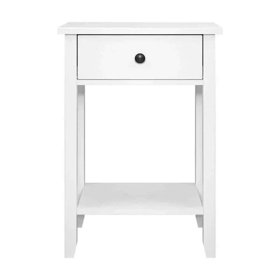 white Bedside Table for bedroom