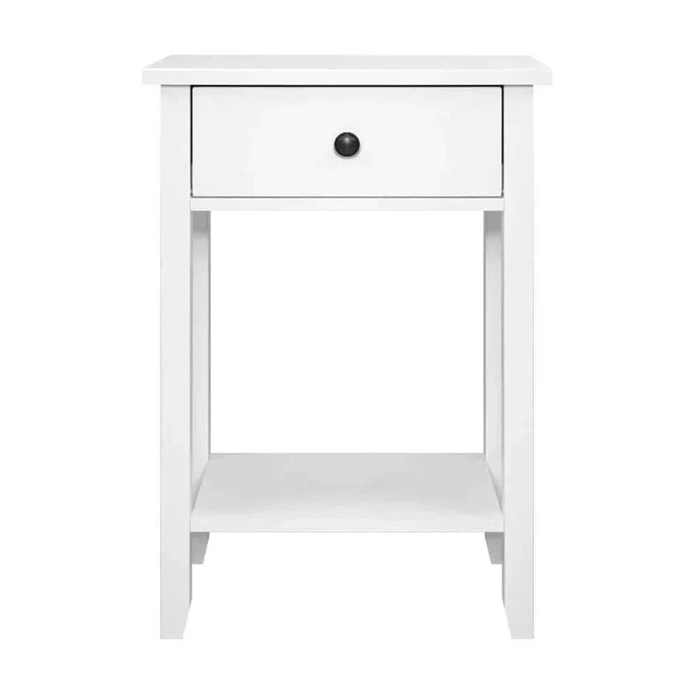 white Bedside Table for bedroom