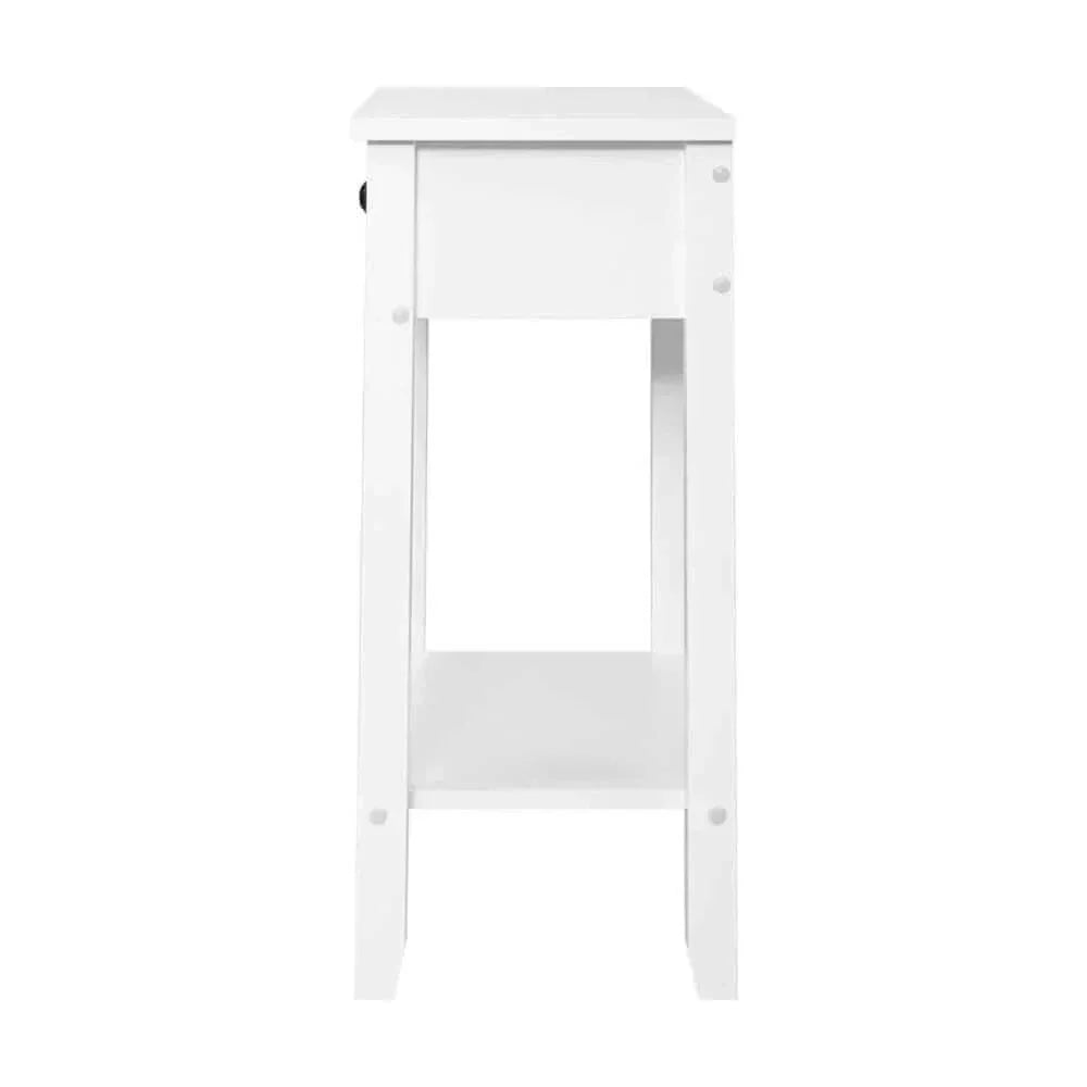 white Bedside Table for bedroom