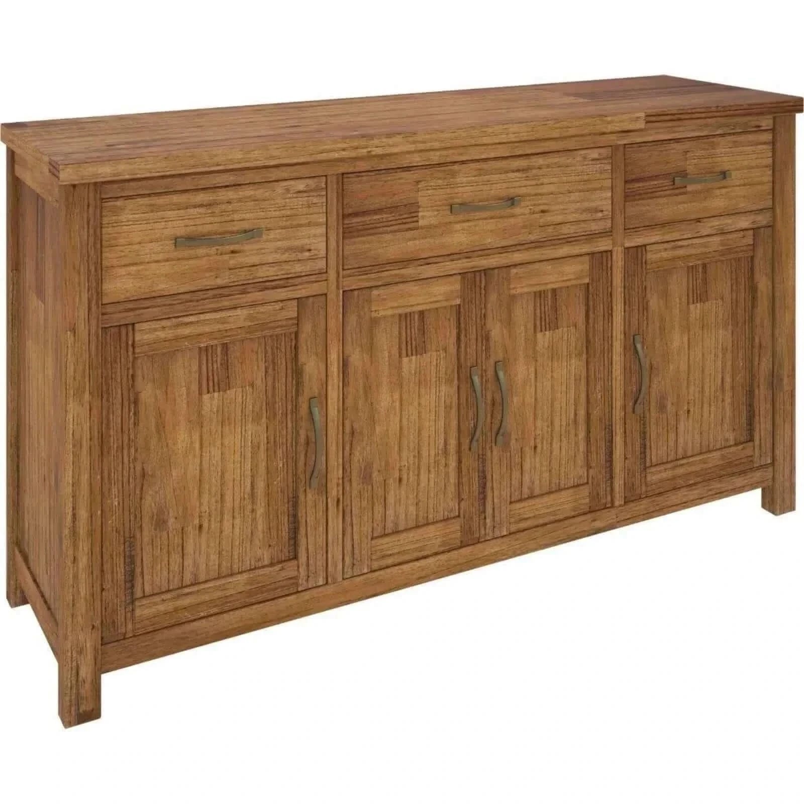Birdsville Storage Buffet Table 161cm 4 Door 3 Drawer - Brown