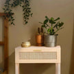 rattan Table Nightstand 