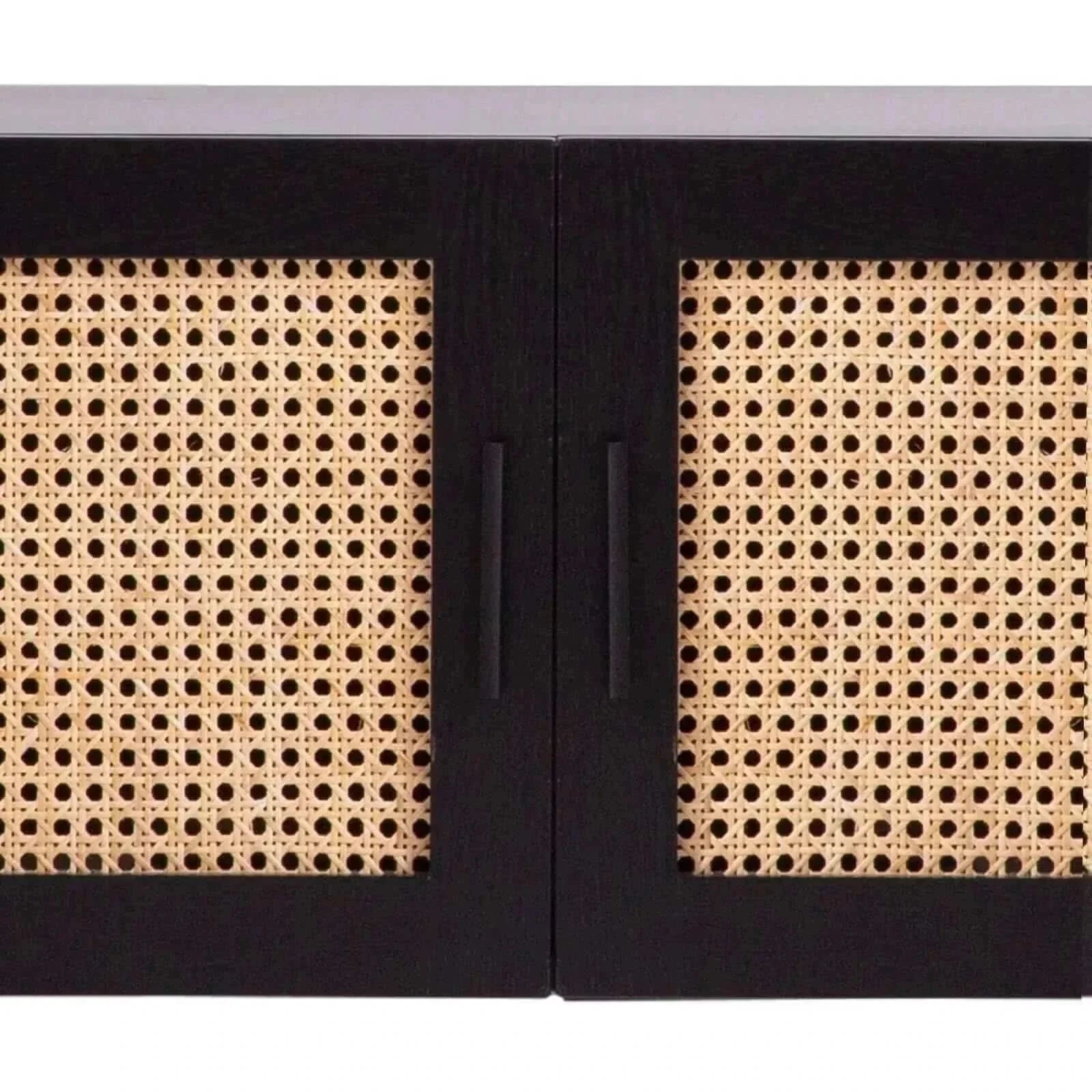 Casa Decor Tulum Rattan Entertainment Unit Black