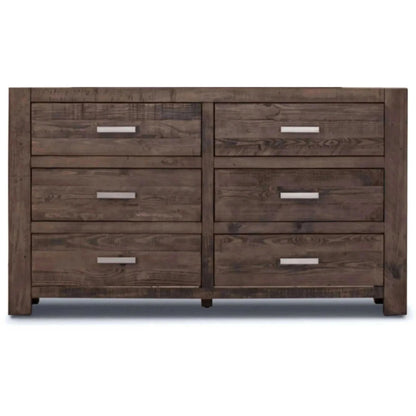 Catmint Dresser 6 Chest of Drawers Solid Pine Wood Storage Cabinet - G