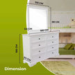 white dresser and nightstand bedroom set